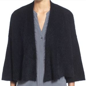 Eileen Fisher Plush Melange Mohair Boxy Cardigan